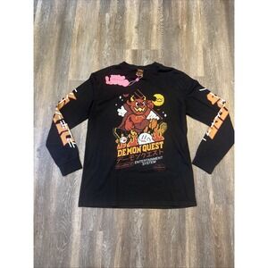 Cool Shirtz Demon Quest Entertainment System Long Sleeve Shirt Size Large NWT